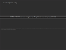 Tablet Screenshot of canoepolo.org